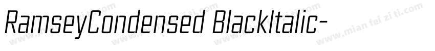 RamseyCondensed BlackItalic字体转换